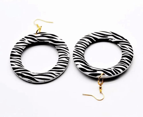 Zebra Zoned Earrings