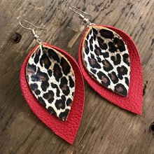 Load image into Gallery viewer, Leopardly In Love Leather Earrings