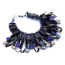 Load image into Gallery viewer, Beaded Blue Flame Necklace