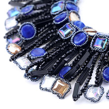 Load image into Gallery viewer, Beaded Blue Flame Necklace